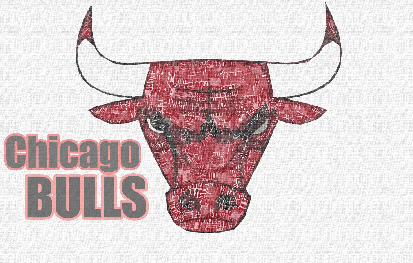 Photo wallpaper Basketball, Background, Logo, NBA, Chicago Bulls, Bulls