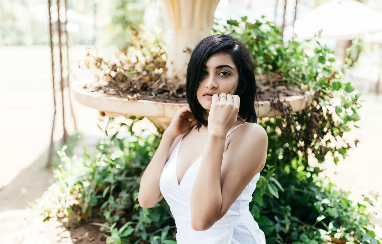 Photo wallpaper girl, eyes, smile, beautiful, model, beauty, lips, face