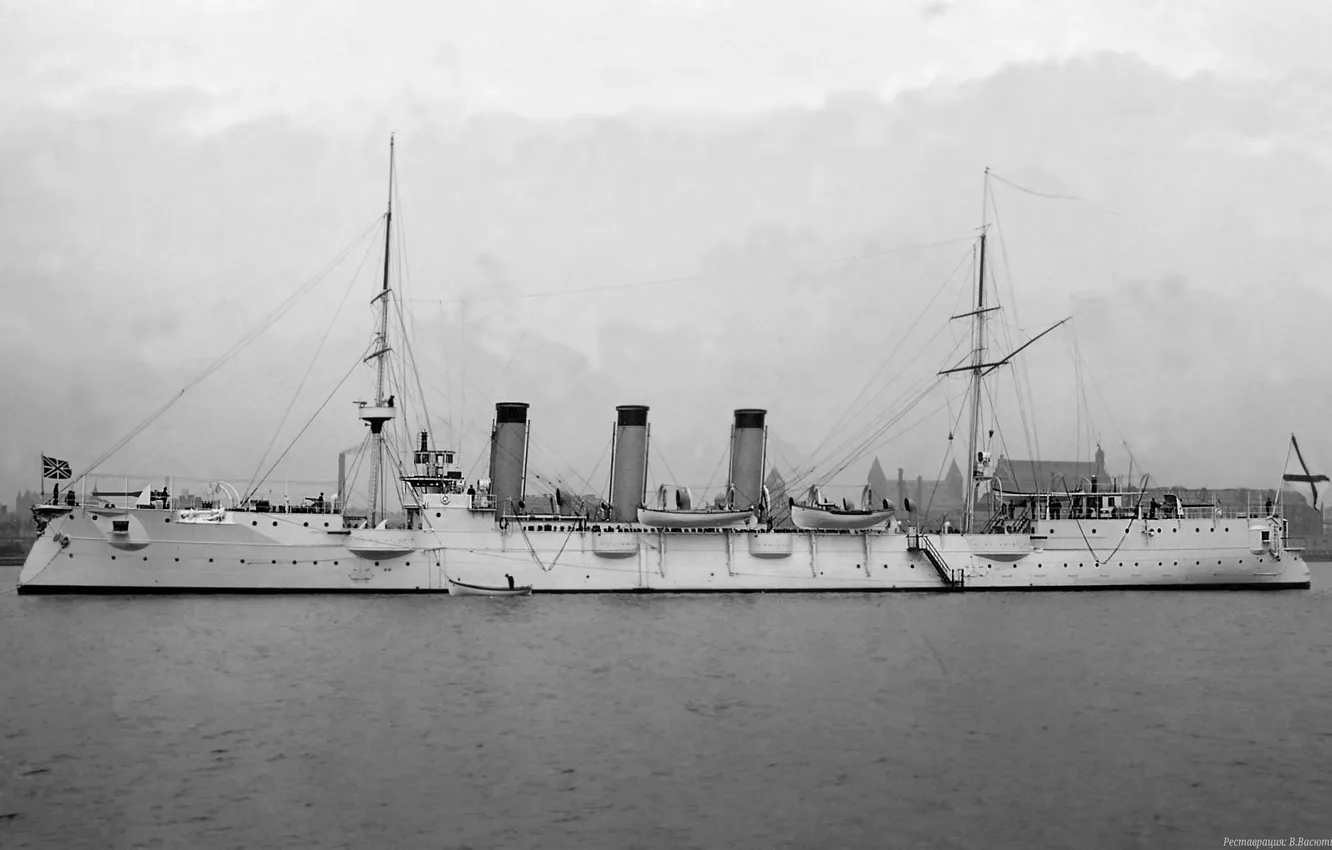 Photo wallpaper armored cruiser, 1902, Boyar