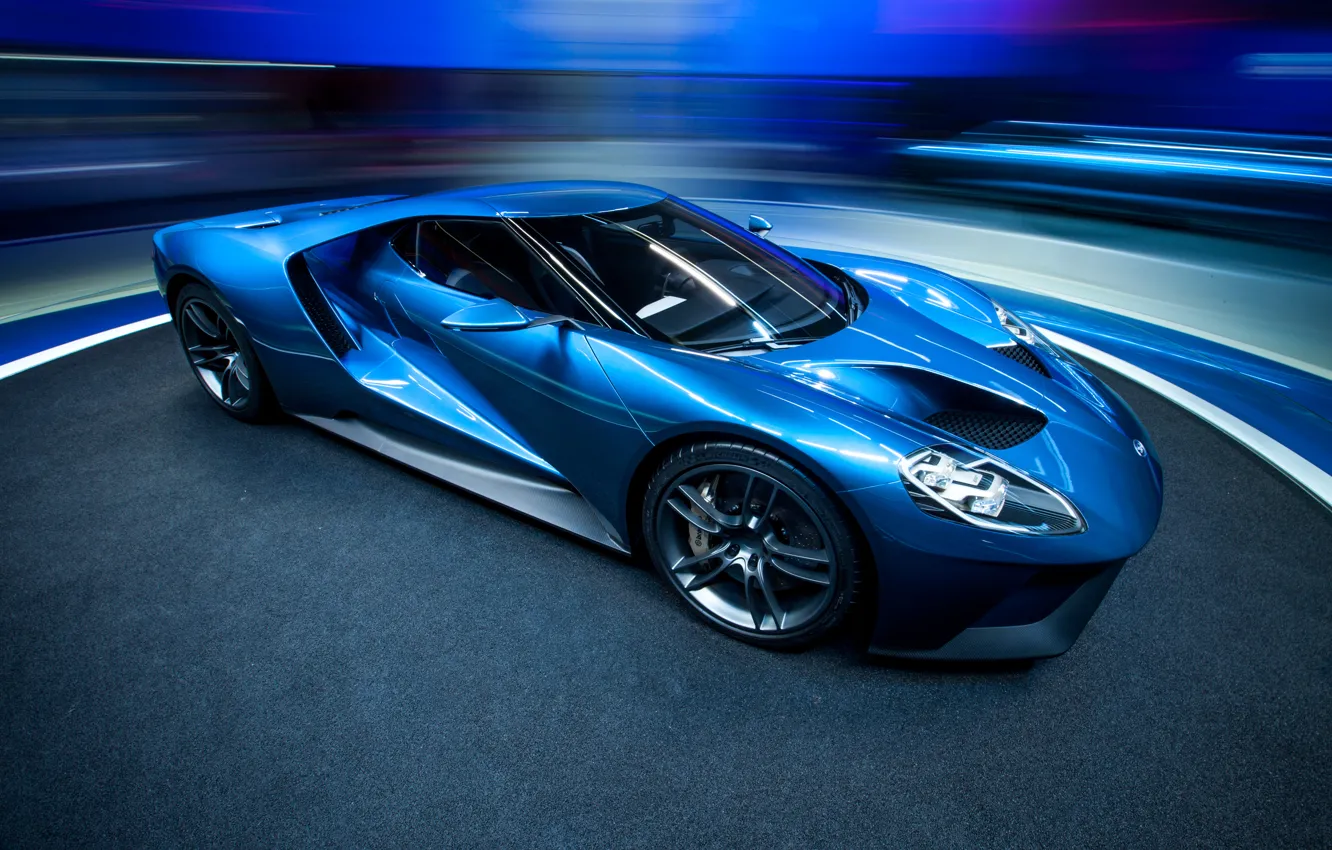 Photo wallpaper ford, blue, 2015