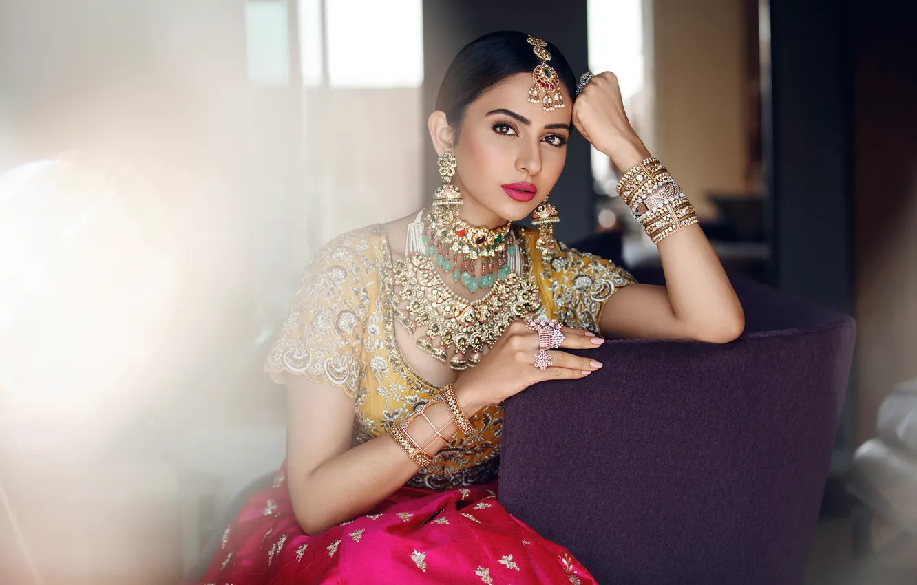 Photo wallpaper girl, beautiful, model, pretty, brunette, cute, indian, actress