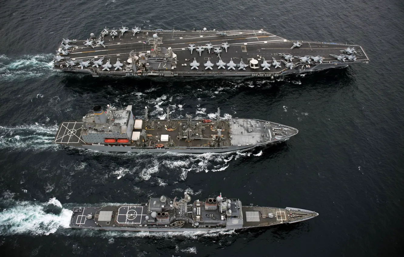 Photo wallpaper Water, Military, Ships