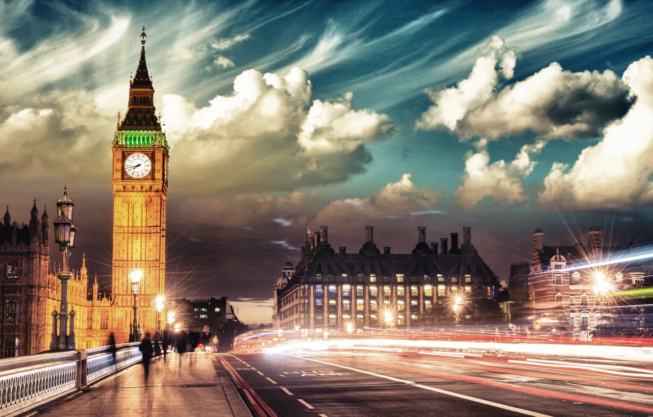 Photo wallpaper tower, London, England, Big Ben