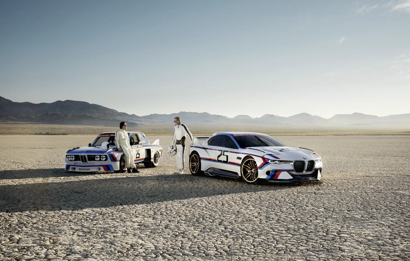 Photo wallpaper Concept, Auto, Desert, Machine, BMW, Men, Hommage, Drivers