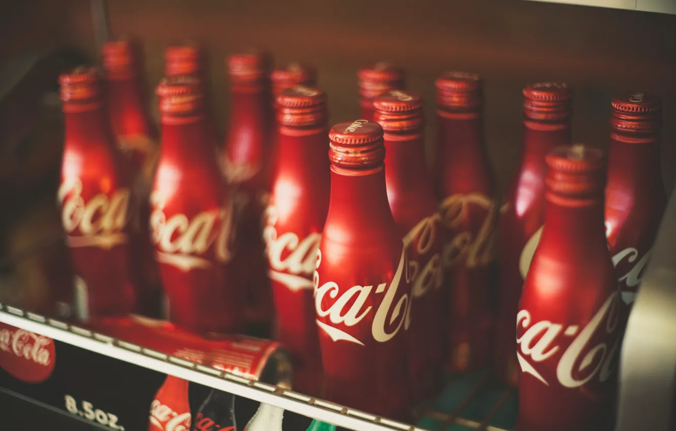 Photo wallpaper bottle, drink, coca-cola, Coca Cola
