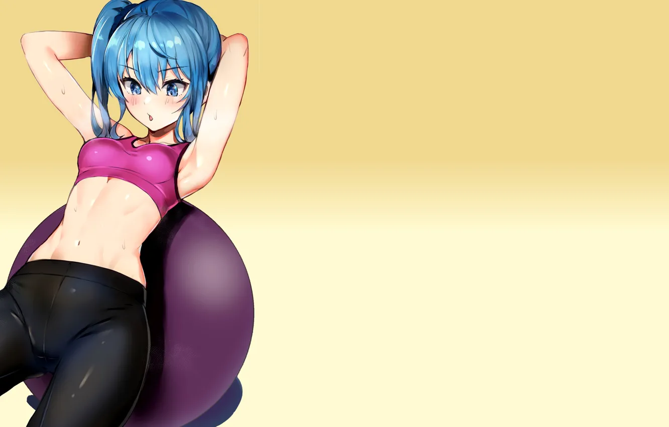 Photo wallpaper kawaii, girl, sexy, anime, pretty, exercise, babe, cute