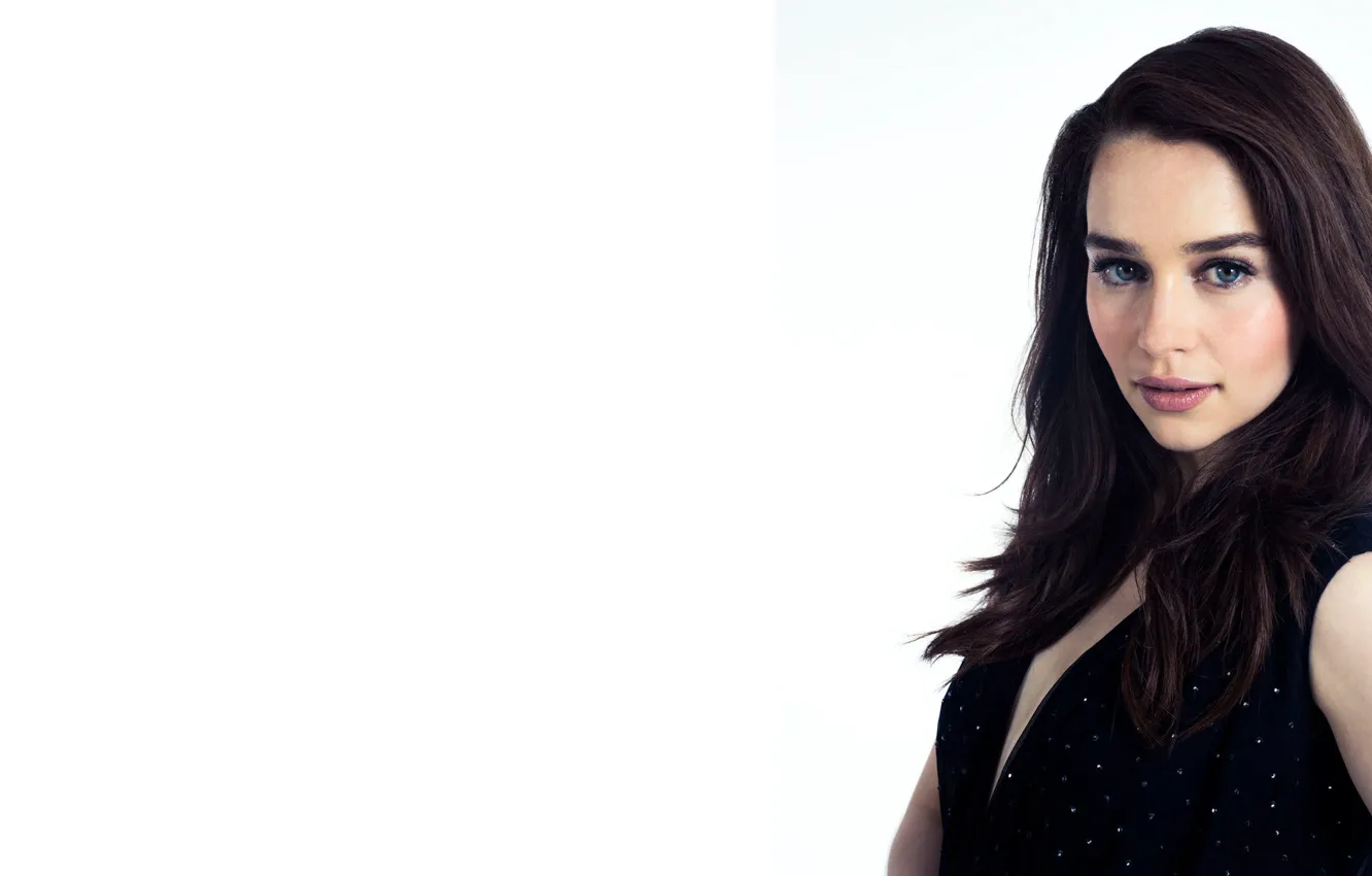 Photo wallpaper white, beautiful, 1920x1080, brunette, Game of Thrones, Emilia Clarke, actress