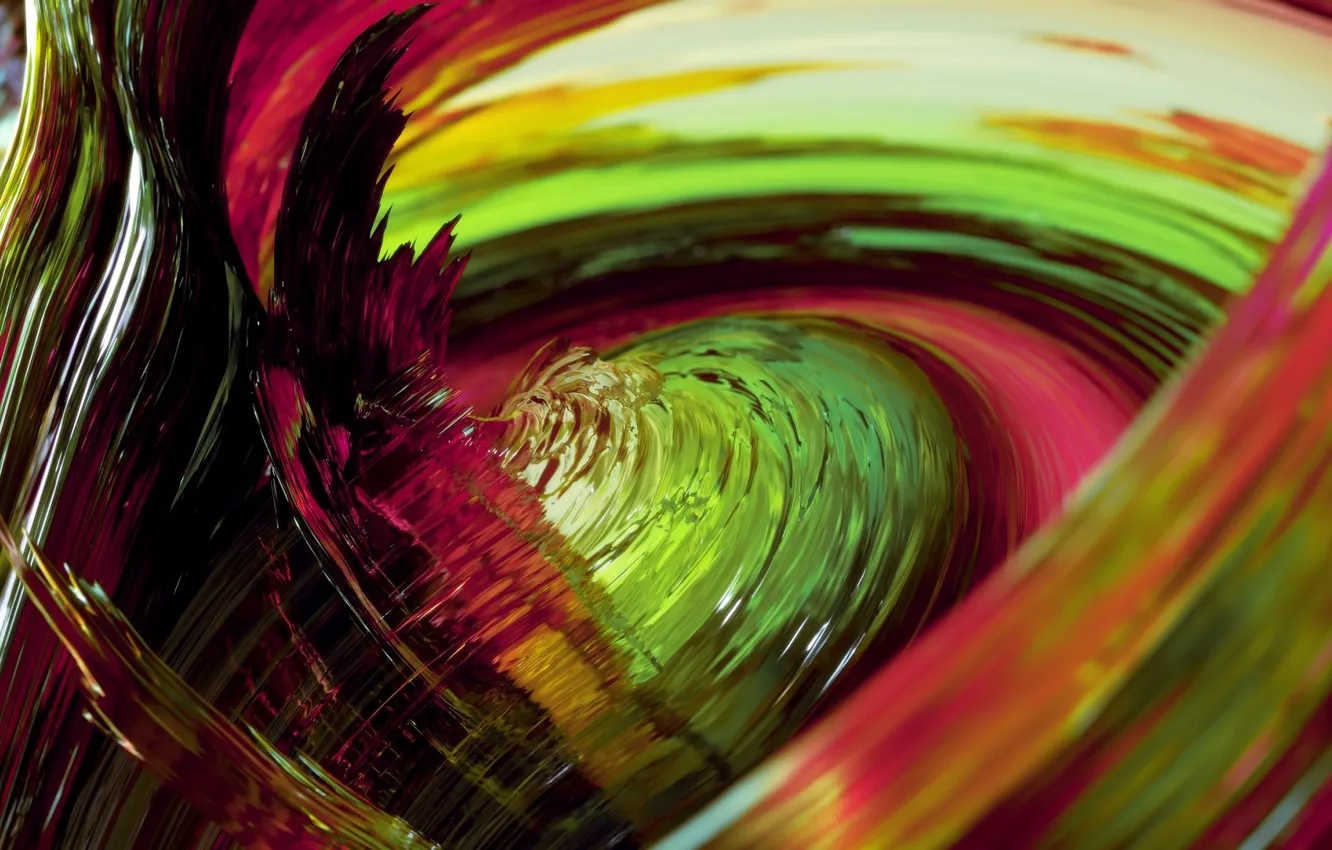 Photo wallpaper glass, macro, line, paint, the volume