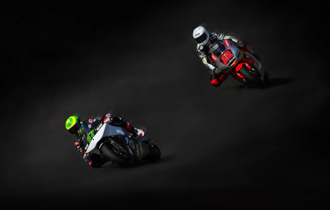 Photo wallpaper race, sport, motorcycle