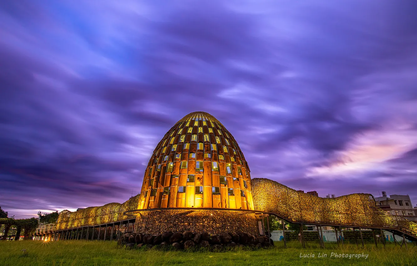 Photo wallpaper the sky, Park, structure