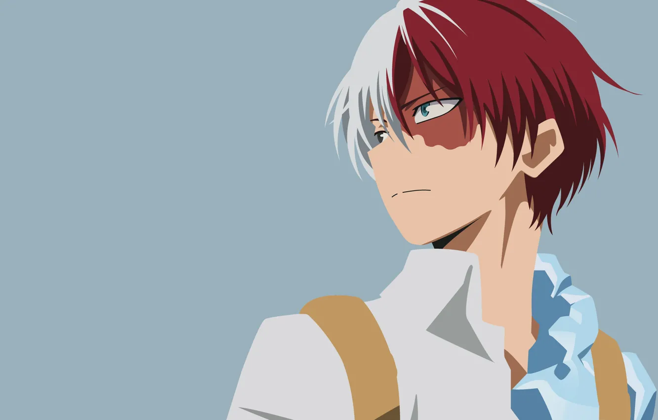 Photo wallpaper background, hero, guy, Boku no Hero Academy, Todoroki shouto