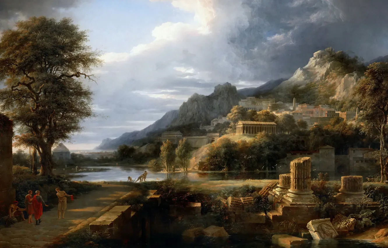 Photo wallpaper picture, painting, painting, artist Pierre de Valenciennes