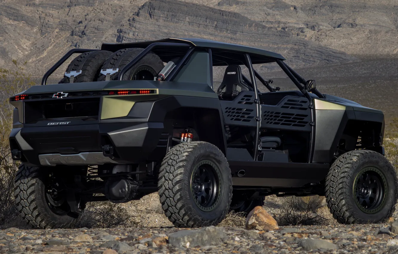 Photo wallpaper Concept, power, Silverado, exterior, 2021, The Chevy Beast, Chevrolet Beast