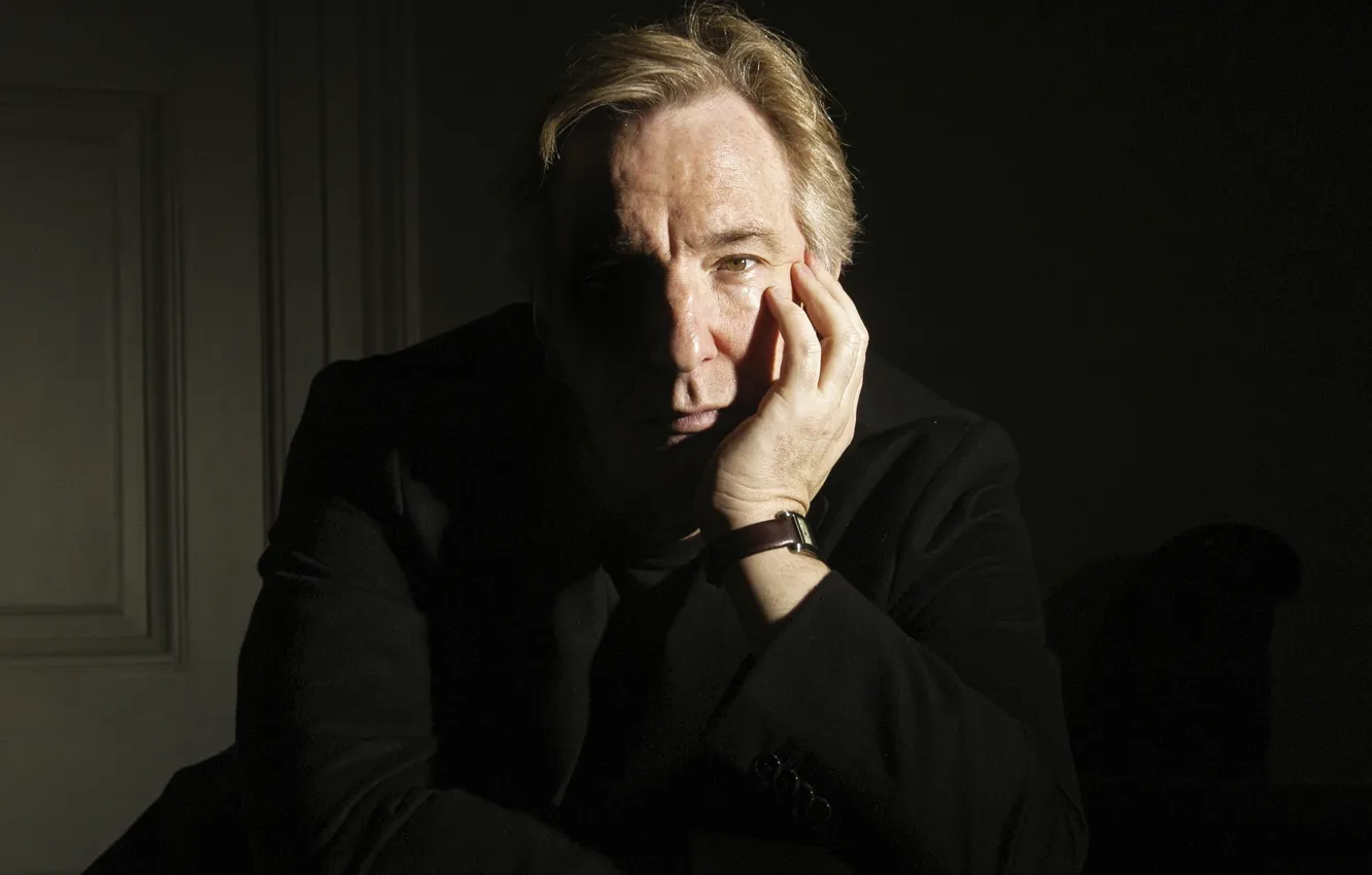 Photo wallpaper look, actor, Alan Rickman