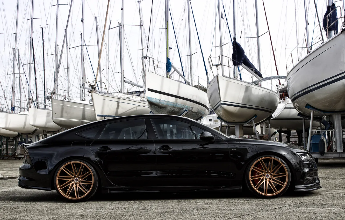 Photo wallpaper Audi, Audi, wheels, vossen, Hamana