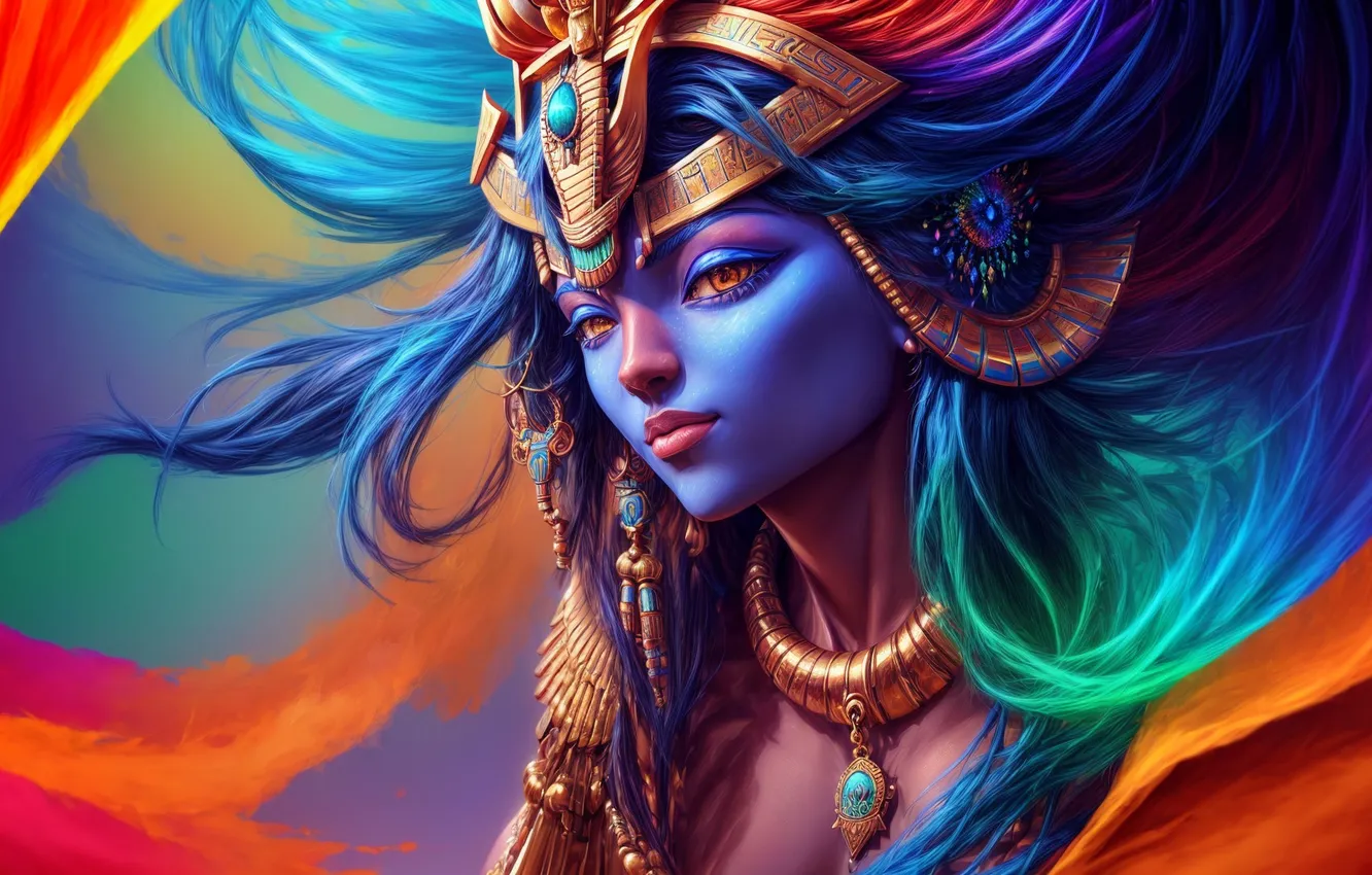 Photo wallpaper girl, Egypt, goddess