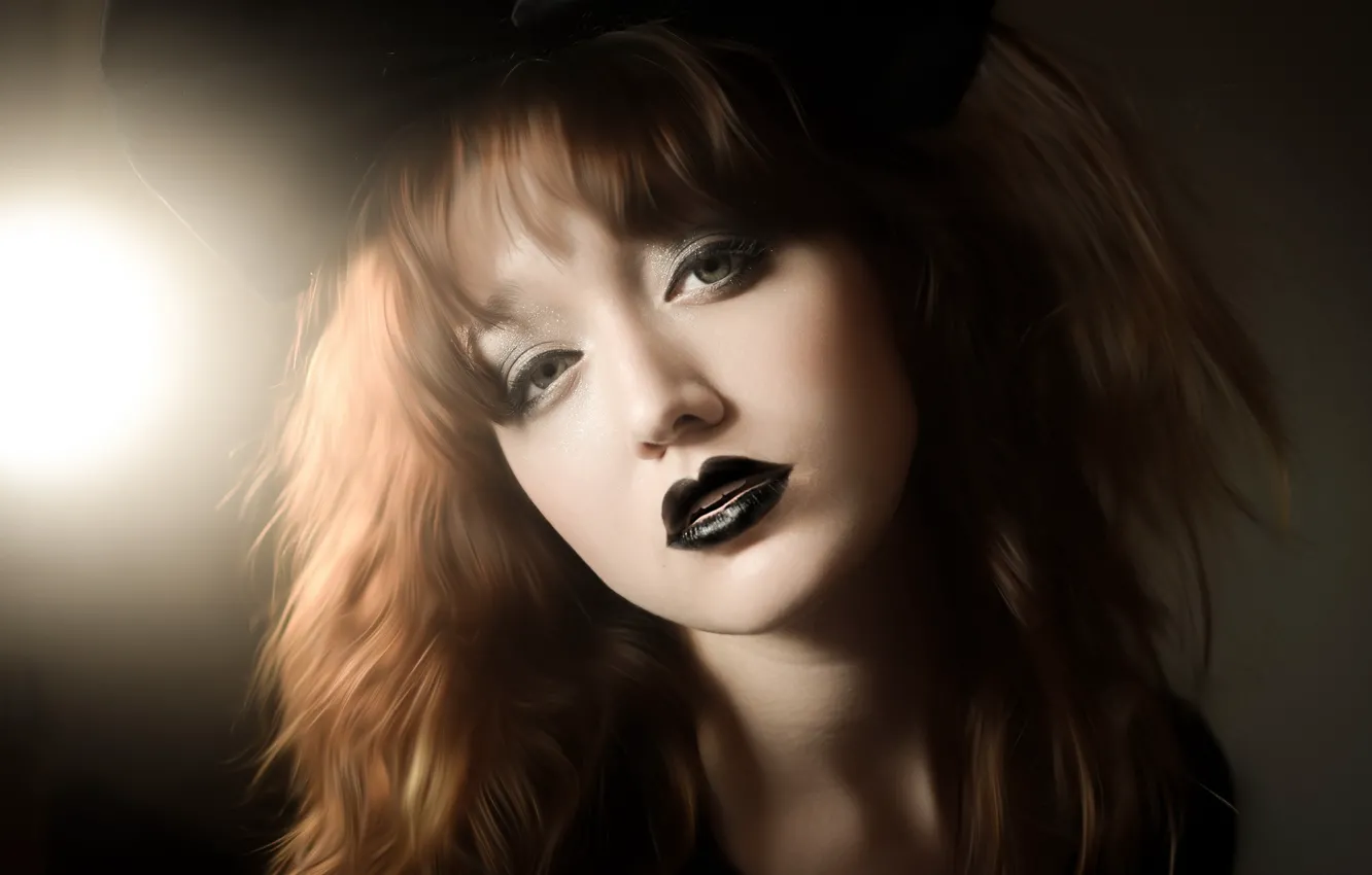 Photo wallpaper girl, light, portrait