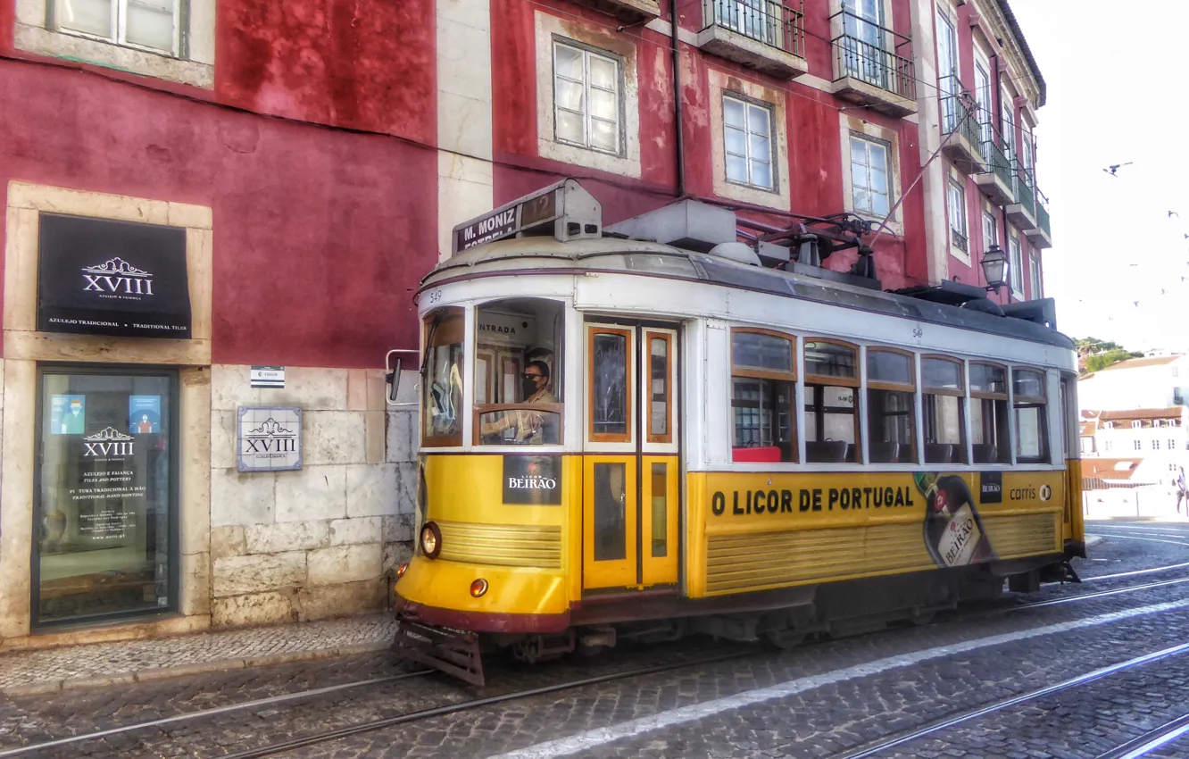 Photo wallpaper the city, transport, street, electric