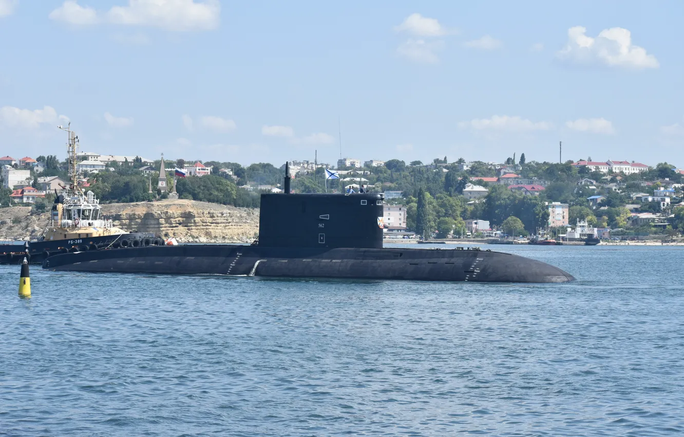 Photo wallpaper submarine, mooring, Krasnodar