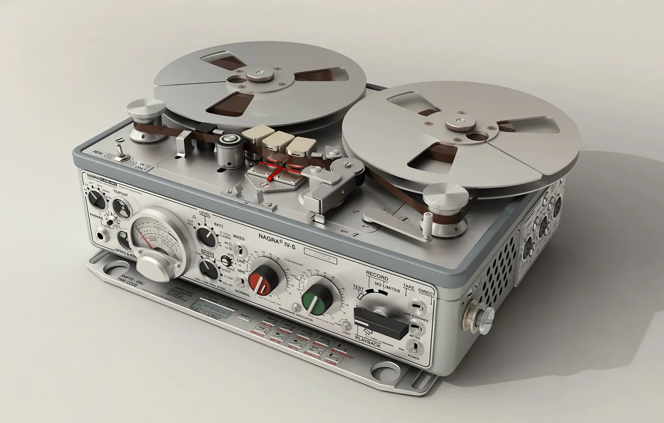 Photo wallpaper tape, audio equipment, Nagra IV-S
