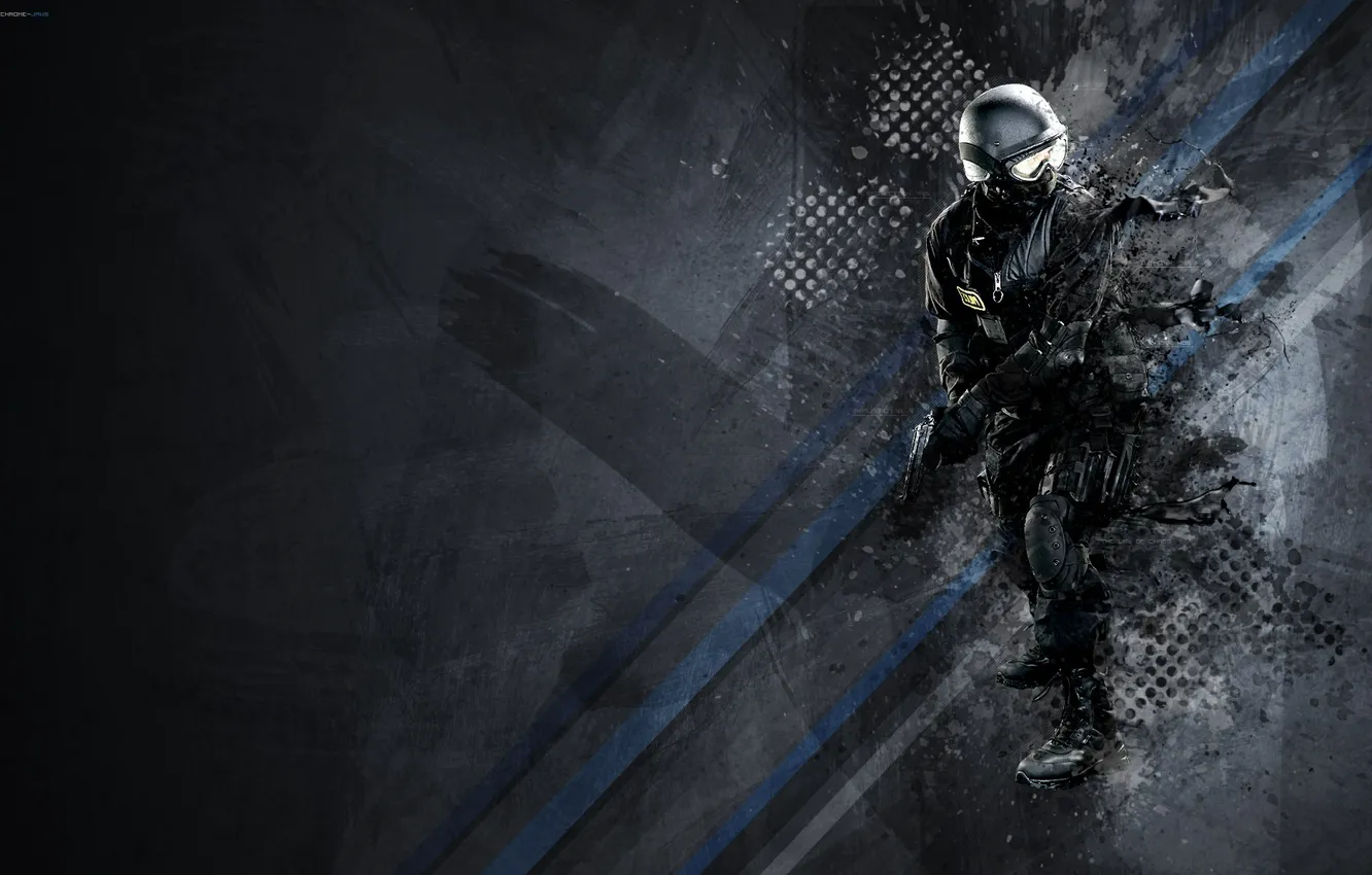 Photo wallpaper gun, weapons, police, special forces