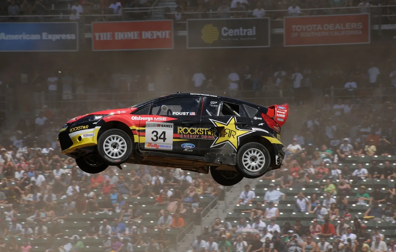 Photo wallpaper Ford, Fiesta, In Final Prep For X Games