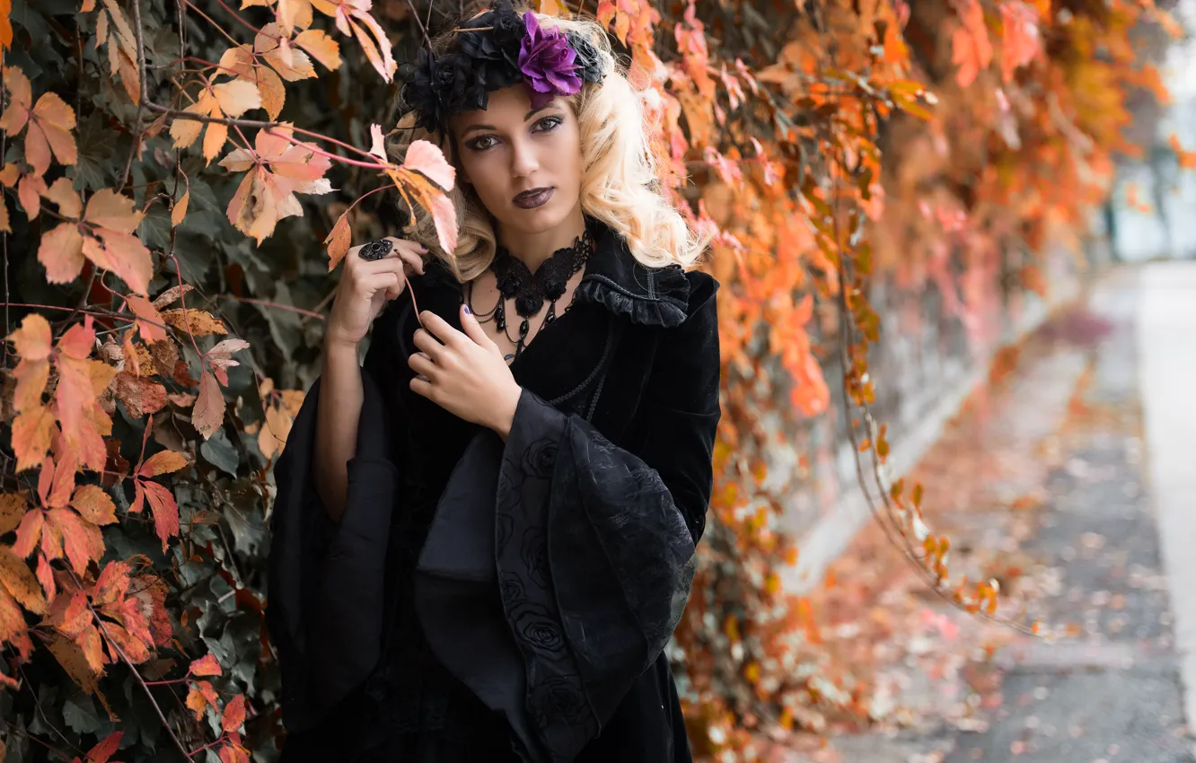 Photo wallpaper girl, face, background, hair, Deborah