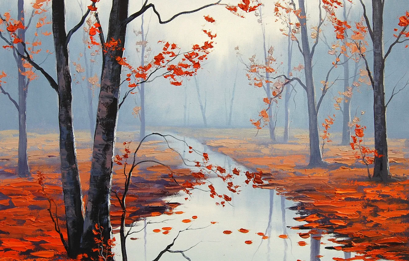 Photo wallpaper figure, art, ARTSAUS, CALM AUTUMN DAY