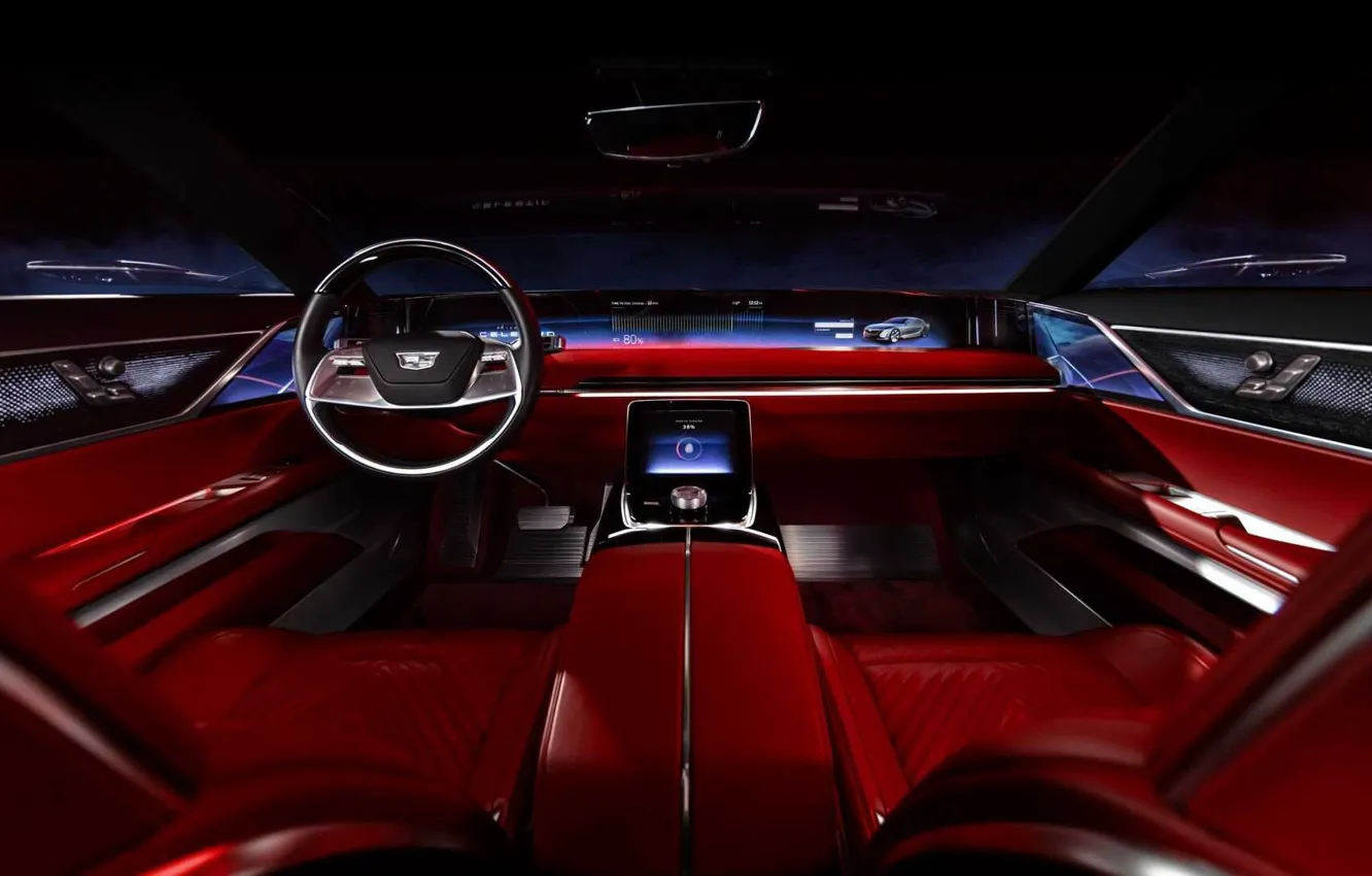 Photo wallpaper Cadillac, The Interior Of The Car, Celestiq