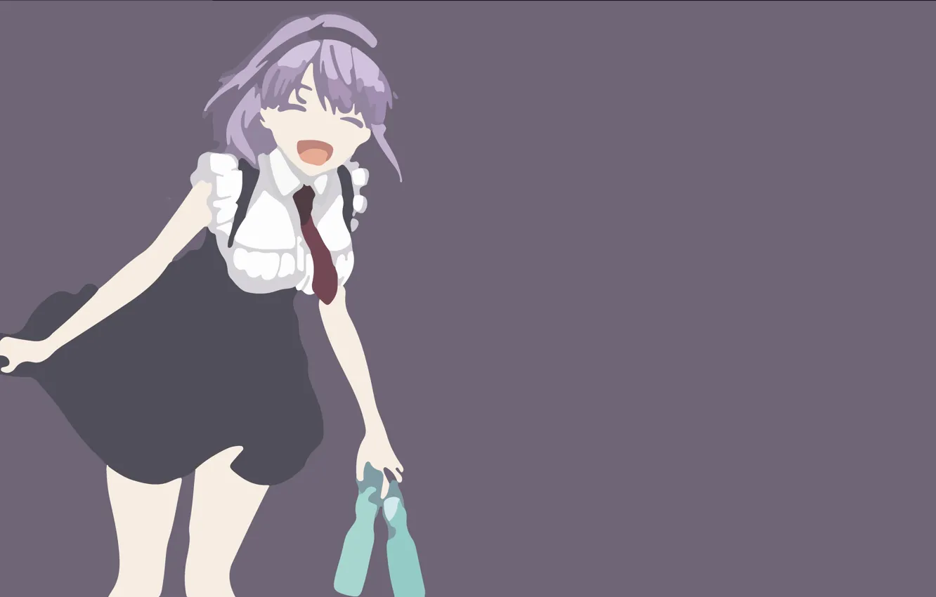 Photo wallpaper kawaii, girl, game, blouse, flower, anime, beautiful, asian