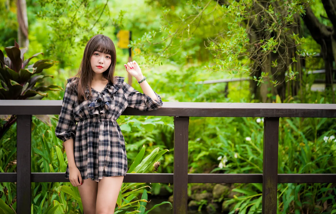 Photo wallpaper girl, Asian, cutie