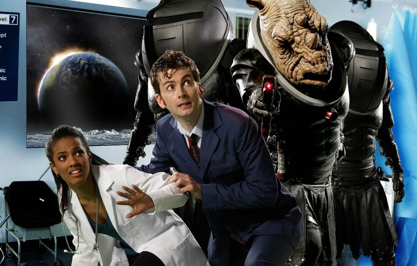 Photo wallpaper space, earth, planet, window, alien, costume, alien, hospital