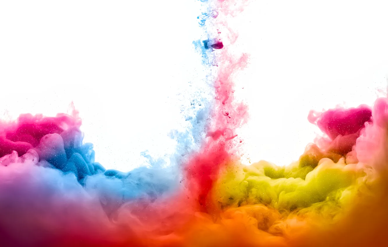 Photo wallpaper paint, smoke, brightness