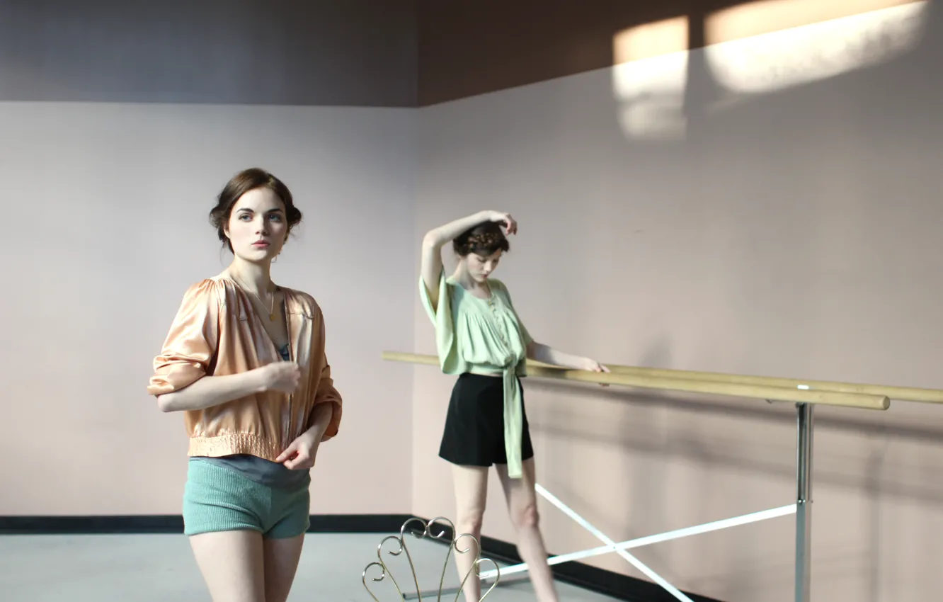 Photo wallpaper girl, woman, model, brunette, female, Ballerina, Meredith Adelaide, Ballet dancer