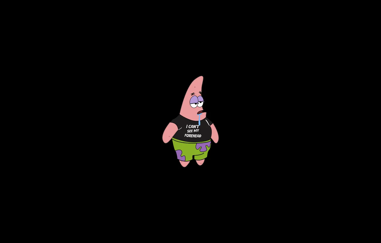 Photo wallpaper black background, cartoon, squarepants, spongebob, SpongeBob SquarePants, Sponge Bob square pants, Patrick Star, Patrick Star