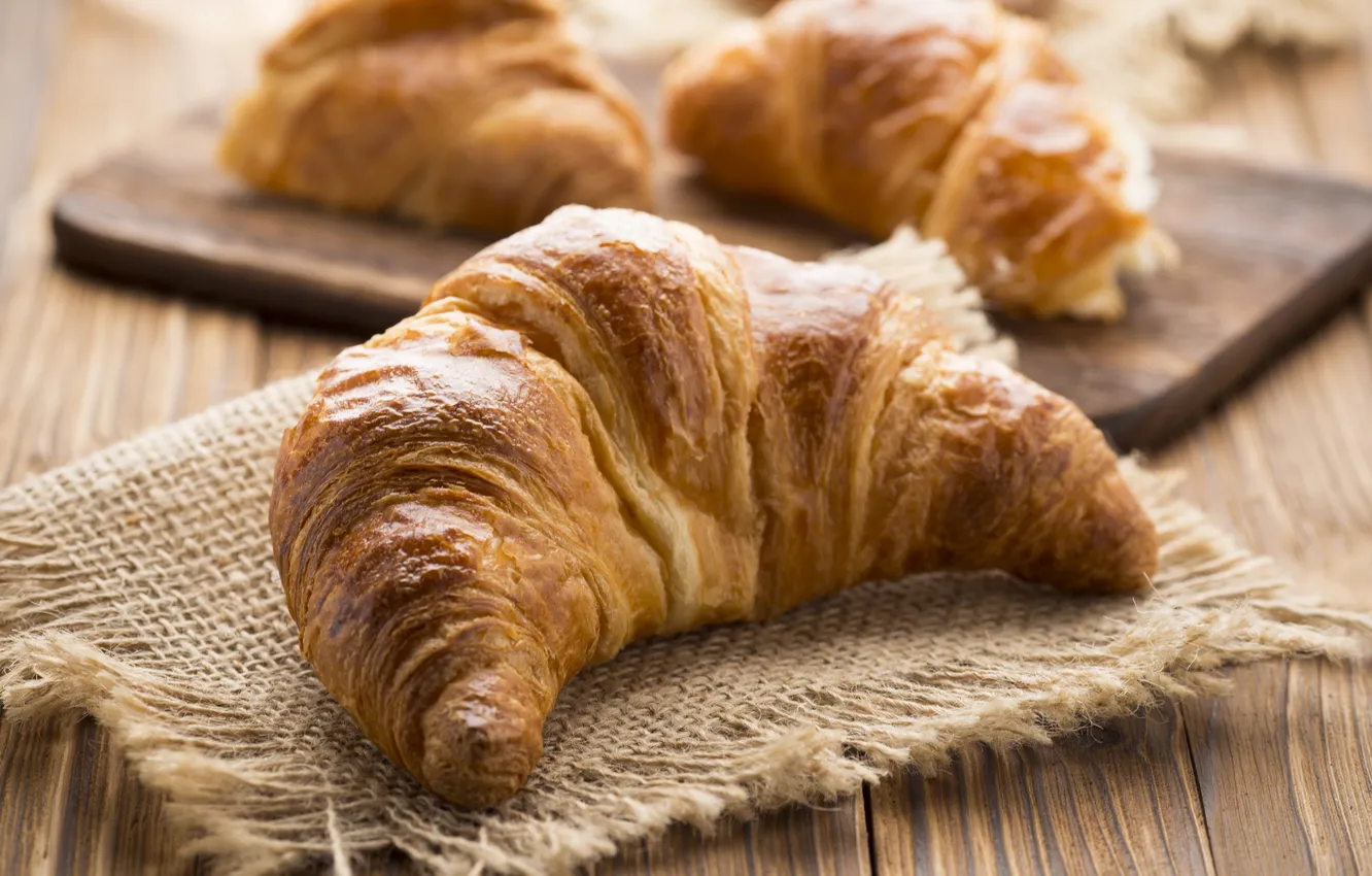 Photo wallpaper cakes, growing, breakfast, croissant