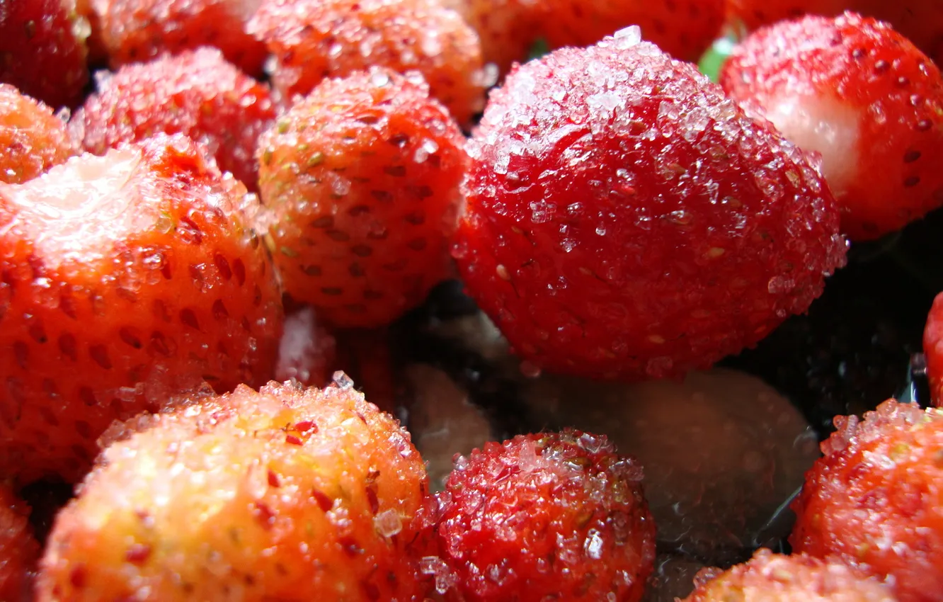 Photo wallpaper strawberry, different, Own photo