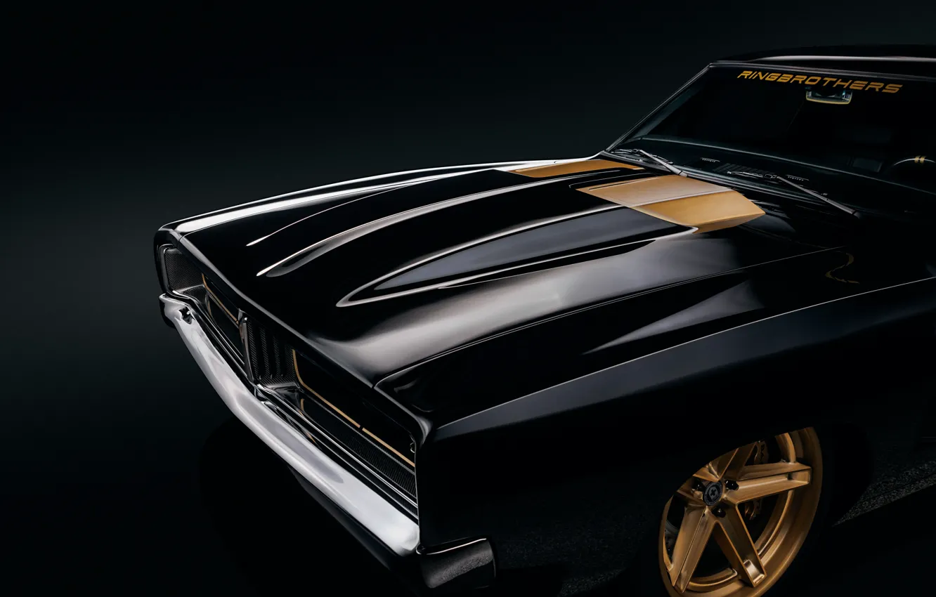 Photo wallpaper Dodge, close-up, Charger, Ringbrothers, Dodge Charger Tusk