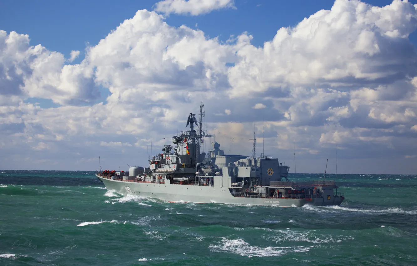 Photo wallpaper frigate, Sevastopol, Hetman Sahaidachny