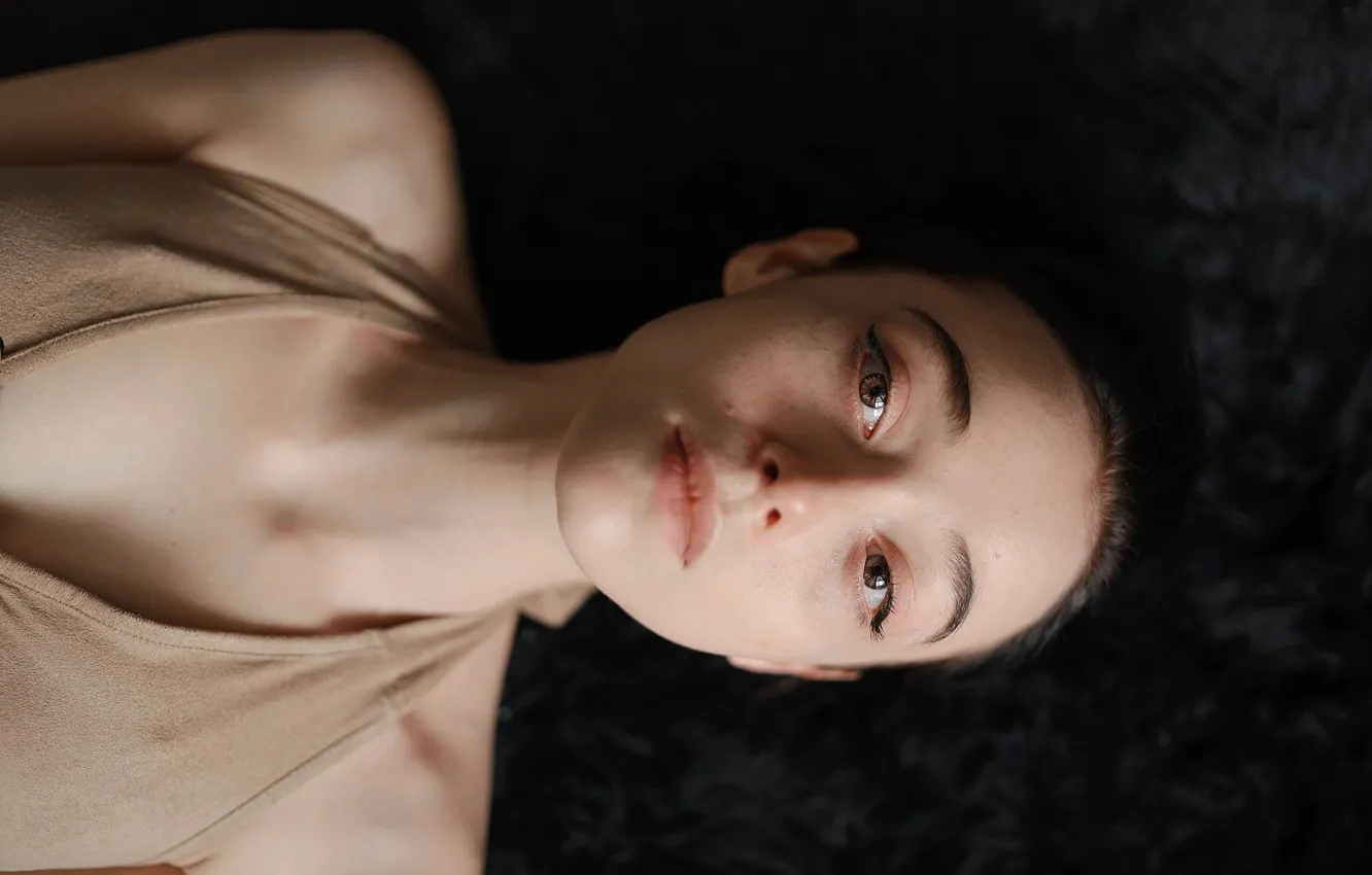 Photo wallpaper sponge, brown-eyed, Aleks Five