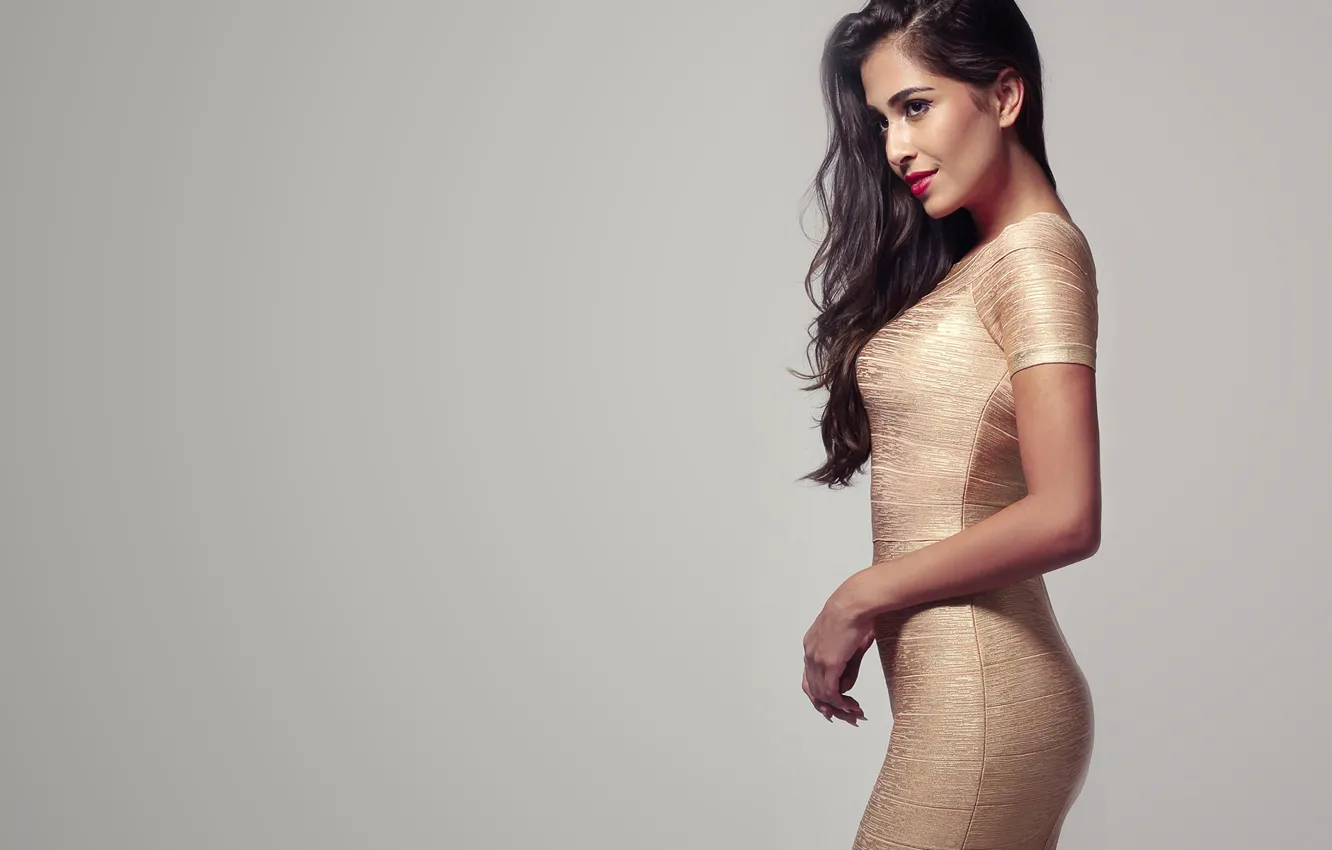 Photo wallpaper girl, hot, sexy, eyes, smile, beautiful, figure, model