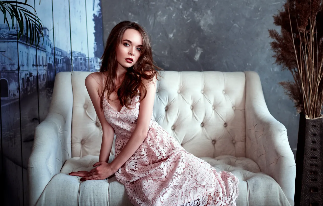 Photo wallpaper dress, sponge, Sergey Olszewski, Taisiya Metrofanova
