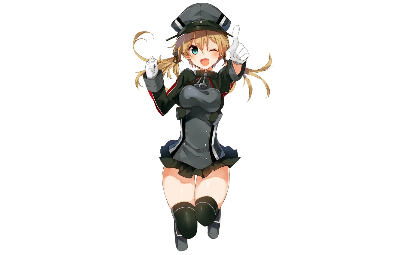 Photo wallpaper girl, sexy, thighhighs, long hair, dress, anime, beautiful, pretty