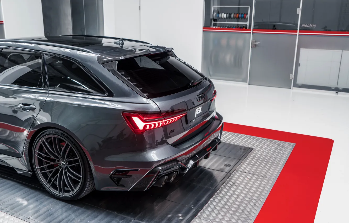 Photo wallpaper Audi, the rear part, ABBOT, universal, TFSI, RS 6, 2020, RS6-R