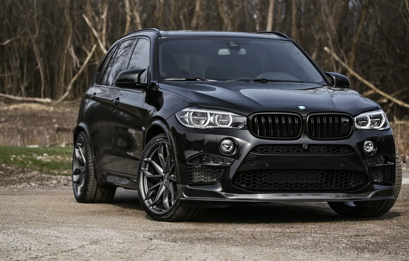 Photo wallpaper BMW, Black, X5M, Sight, F85