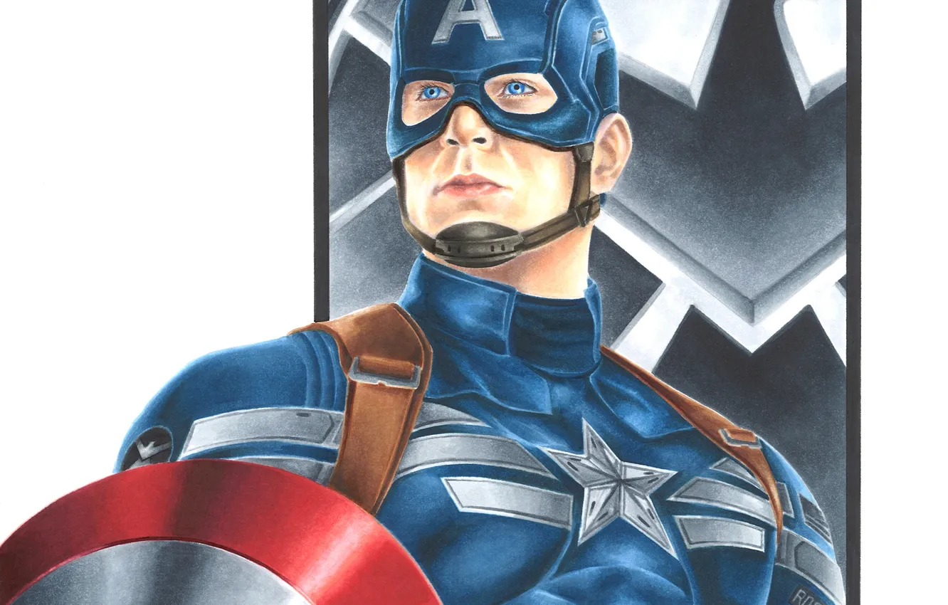 Photo wallpaper art, Captain America, Marvel Comics, Steve Rogers