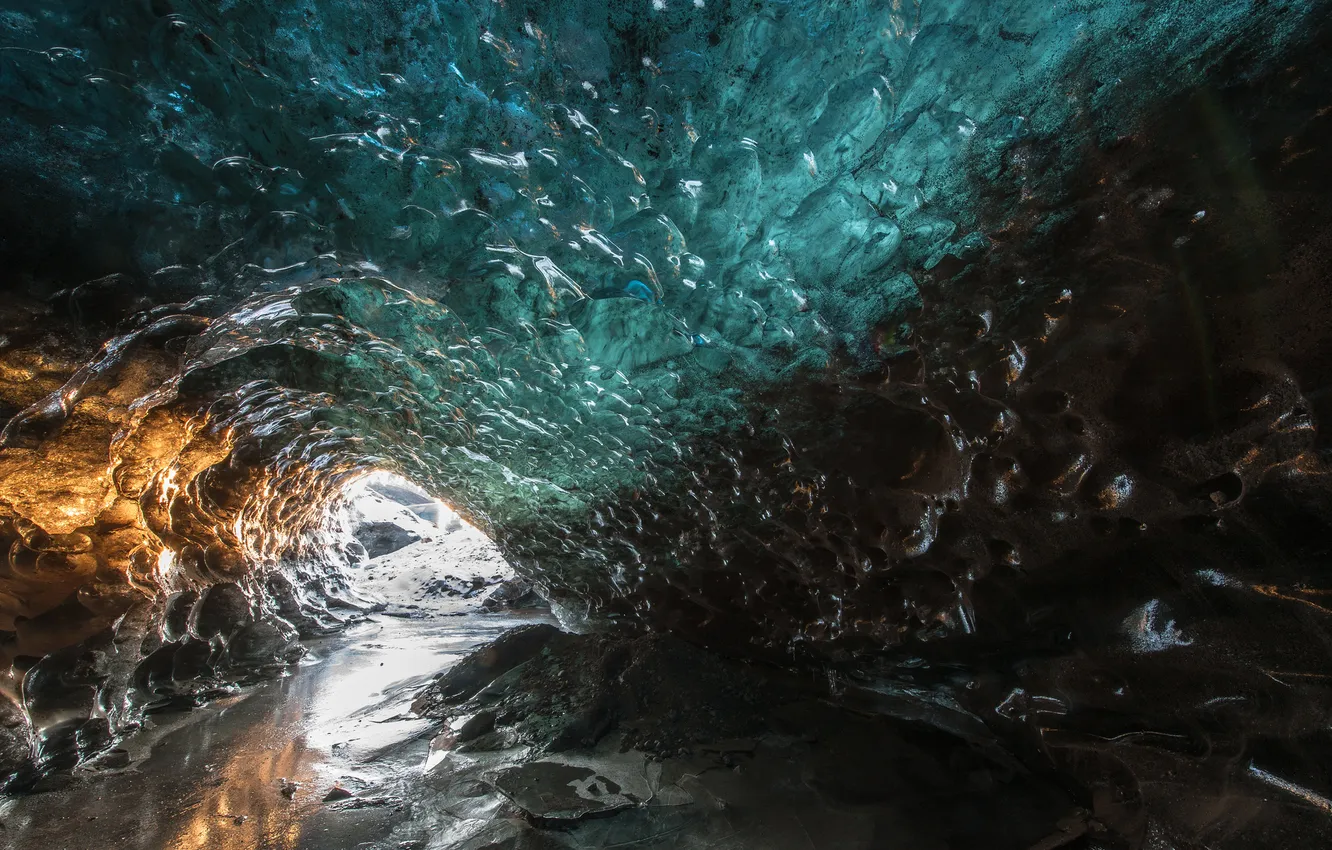 Photo wallpaper ice, Iceland, the glacier