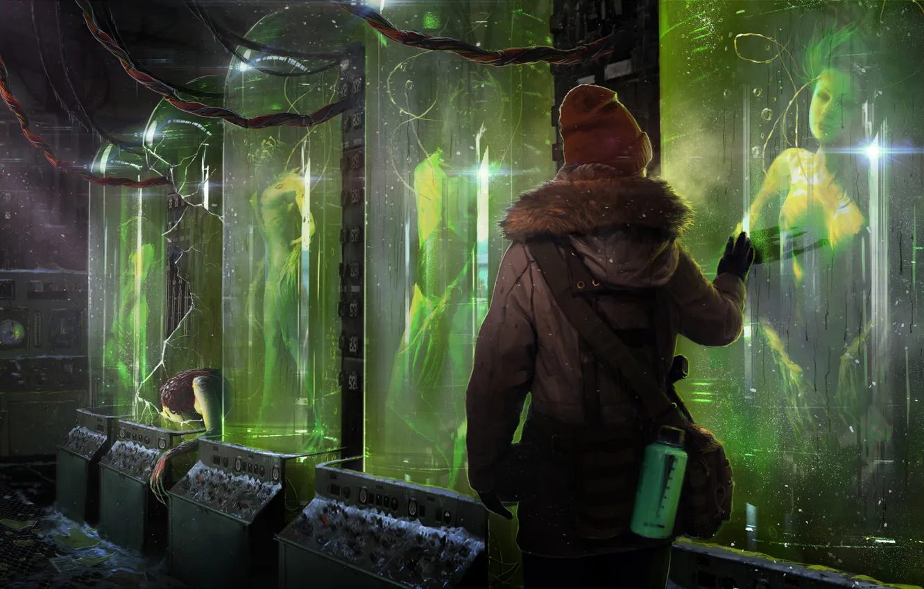 Photo wallpaper cold, ice, fiction, art, experiments, laboratory, the room, sci-fi