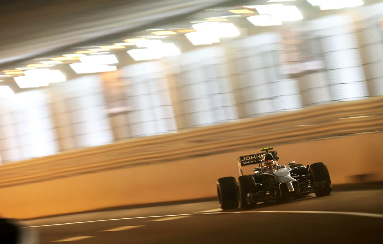 Photo wallpaper McLaren, race, formula 1, Mercedes, the tunnel, Monaco, Motorsport