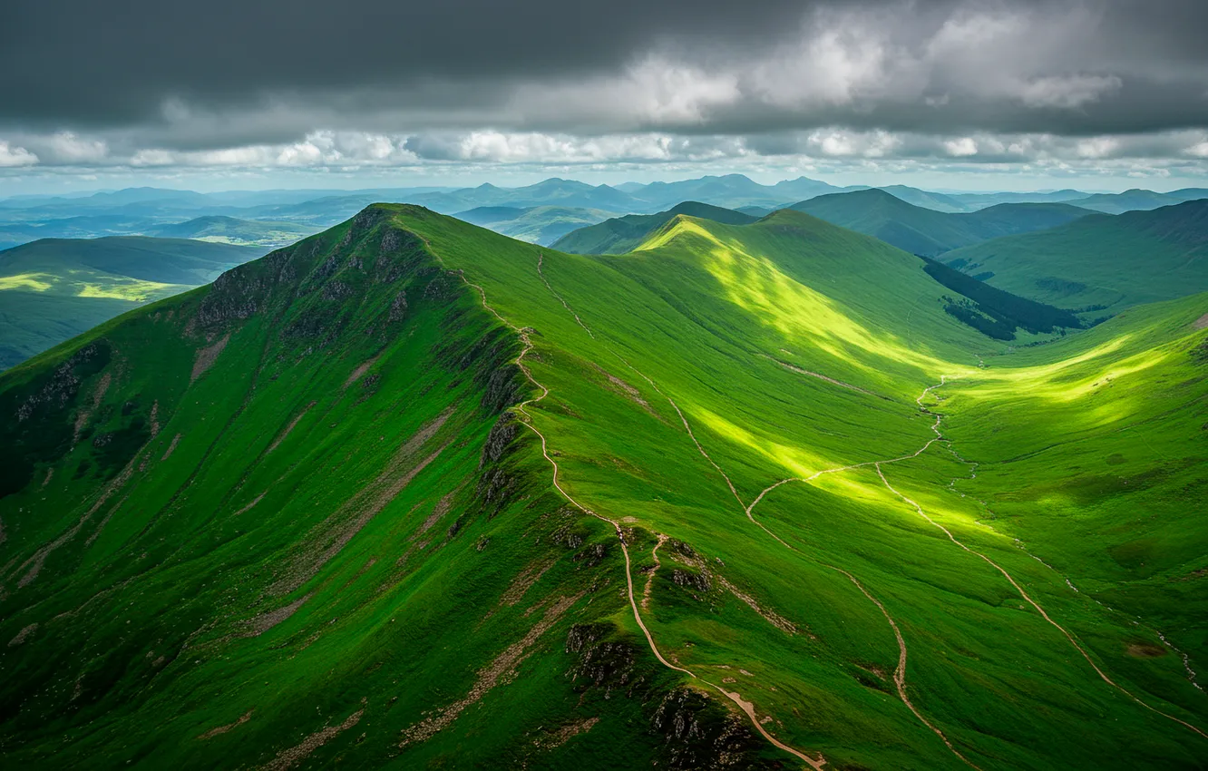Photo wallpaper the sky, clouds, mountains, background, Wallpaper, haze, wallpaper, sky
